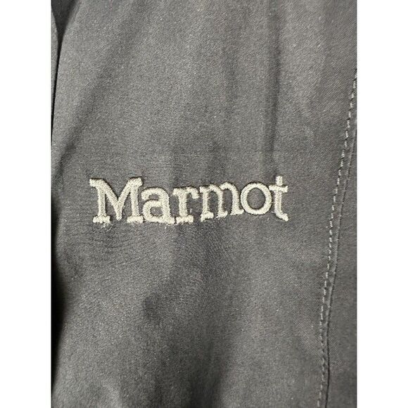 Marmot Essential Lightweight Waterproof Black Rain Jacket GORE-TEX Womens XS EUC - Picture 2 of 12